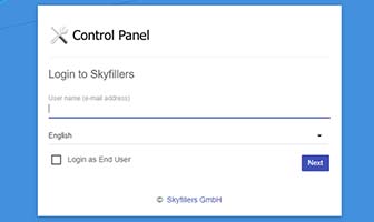 Beim Controlpanel anmelden